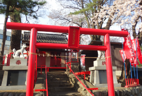 丁間稲荷神社かんがい_歴史遺産